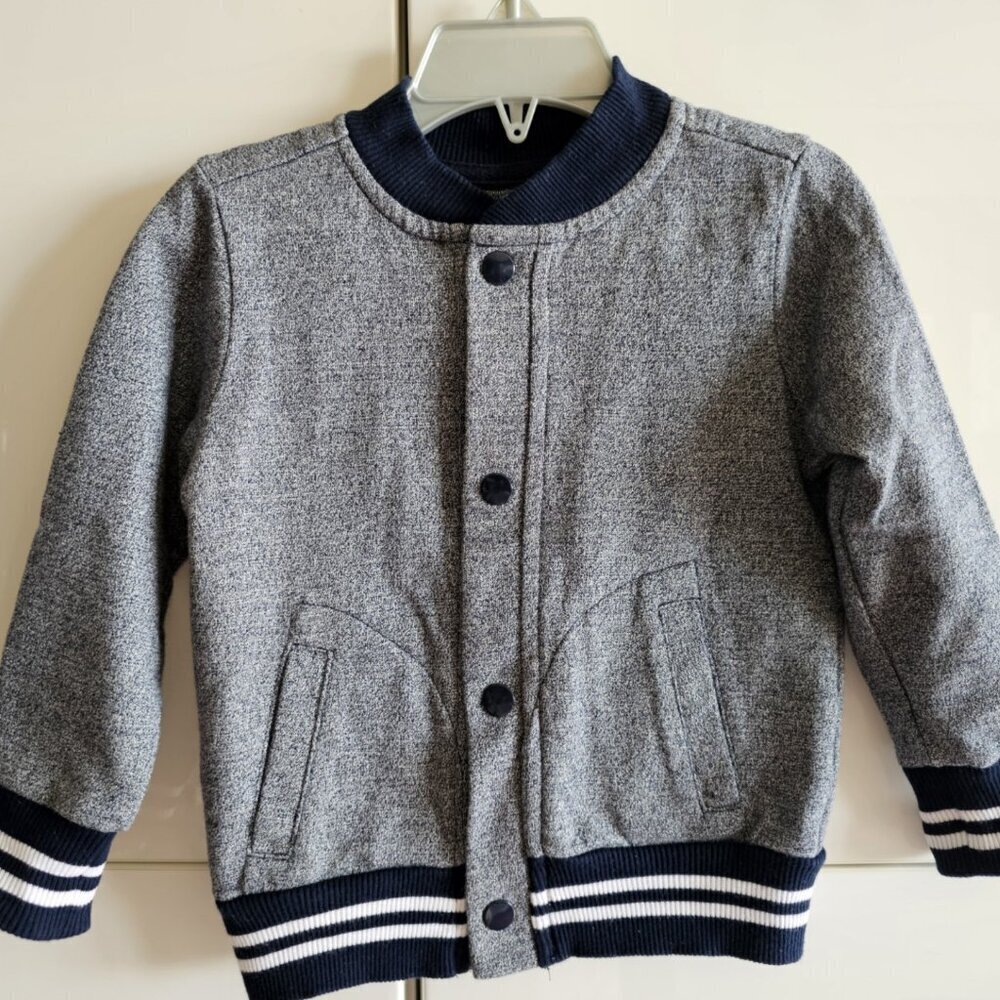 Baby Varsity Baseball Snap Buttons Jacket